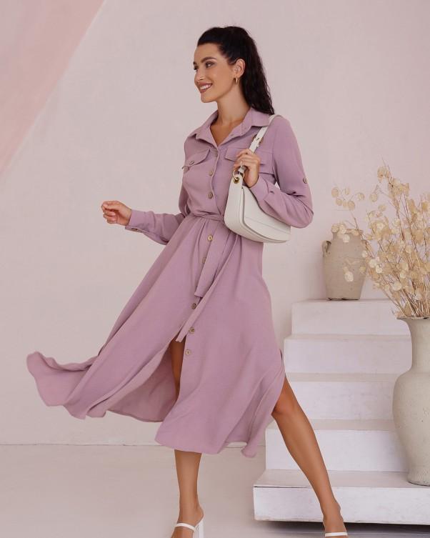 Shirt Dress with Side Slits ISSA Plus