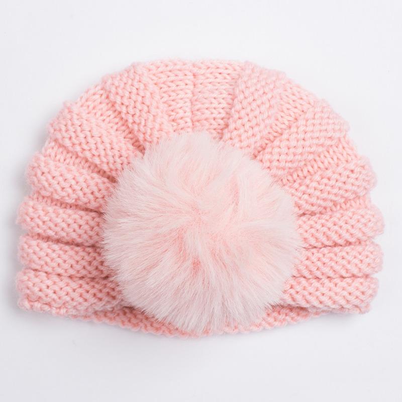 

Новые летние товары, детская теплая милая шерстяная шапка на осень и зиму, детская шапка с помпоном и защитой ушей, детская шапка