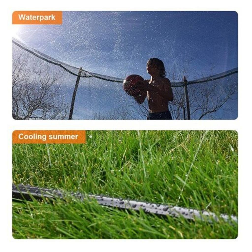 Trädgårdsspridarslang för Barnstudsmatta Vattenlek 8M 10M 12M 15M med 25st 25CM Buntband Hållbar Flexibel Vattenslang för Utomhusbruk