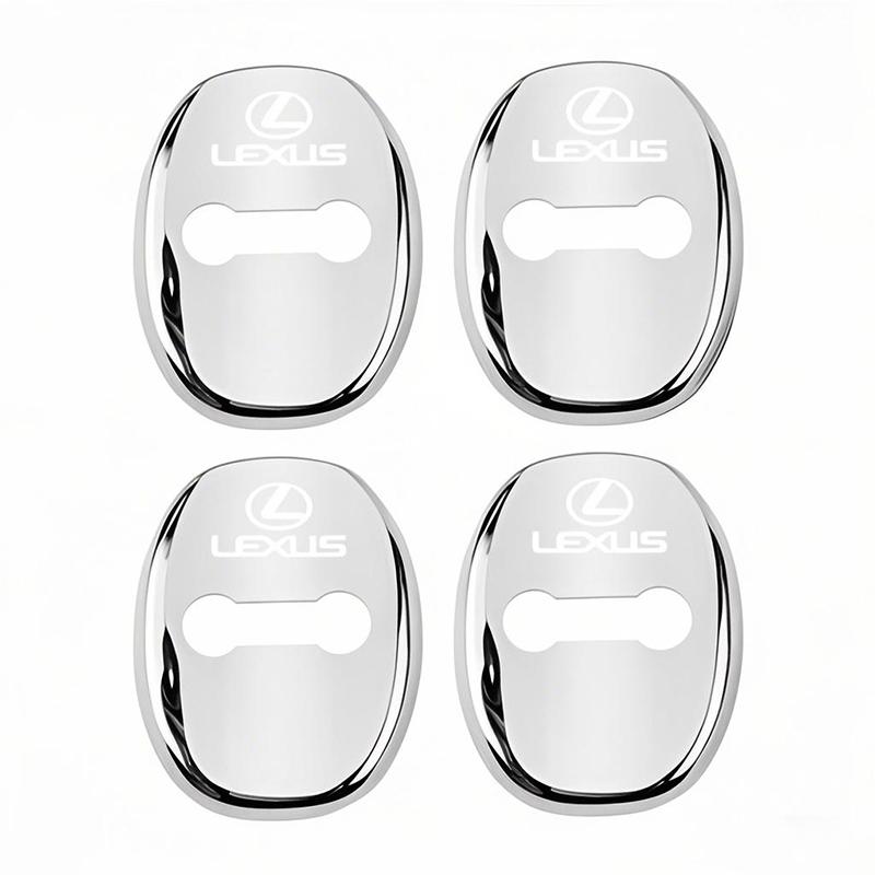 4PCS/Set Fashion Stainless Steel Car Covers Door Lock Protecting Cover For Lexus F SPORT ES RX NX LS UX LM LX GX LC RZ IS CT GS