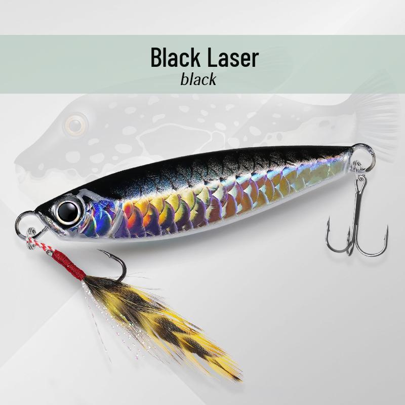 

New Fish Scale Pattern Iron Plate Lure with Upturned Mouth for All Water Layers 25g