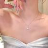 Temperament water drop zircon pendant necklace women's light luxury niche high-end design clavicle chain new neck chain