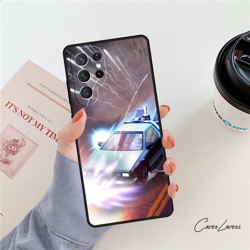 Back to the Future DeLorean phone case For Samsung Galaxy S24 S25 S23 S22 Ultra Note 10 20 Plus S20 S21 FE Cover