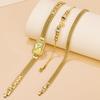 BERNY Watch Ladies Watch Bracelet Crystal Stylish and Luxury Birthday Gift 3ATM Waterproof Women's Set, Decoration, -