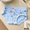 Antibacterial Pure Cotton Bear Print Girls' Mid-Waist Underwear - Sweet, Cute, and Comfortable.