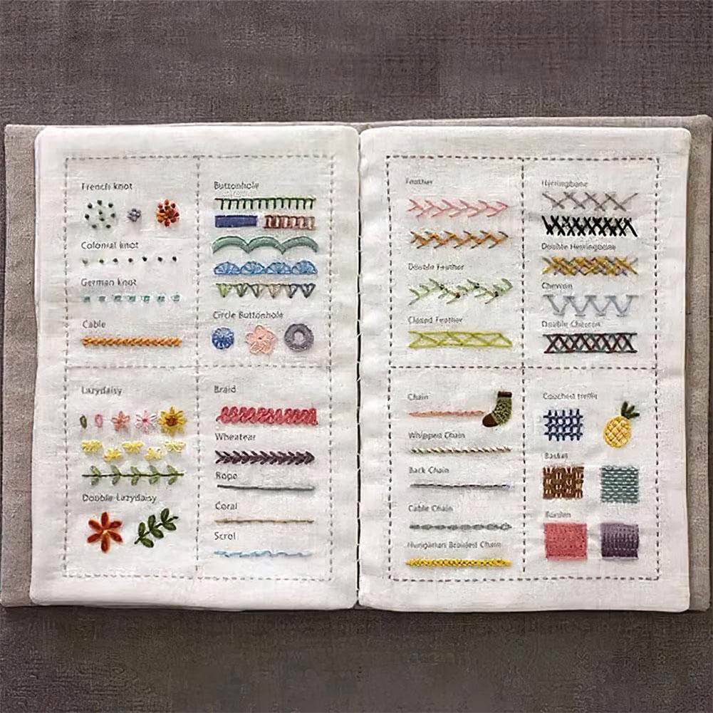 Creative Sewing Book Embroidery Stitches Book A Comprehensive Guide To Sewing and Embroidery DIY Stitch Book for Beginners