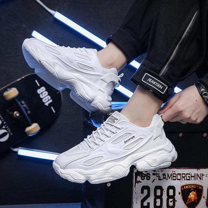 Fashion Branded Men's Sneakers Chunky Casual Vulcanized Shoes 2024 New Male Wear-resistant Non-slip Platform Shoes Zapatillas De Hombre