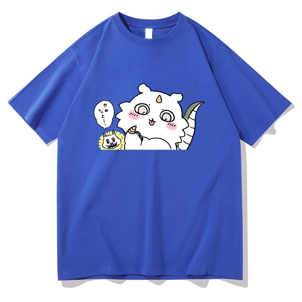 Chiikawa T Shirt Unisex  Harajuku Aesthetic Graphic Kawaii Tshirt Unisex Summer Cartoon Casual Oversize Sand Cotton Tee Shirt Korea