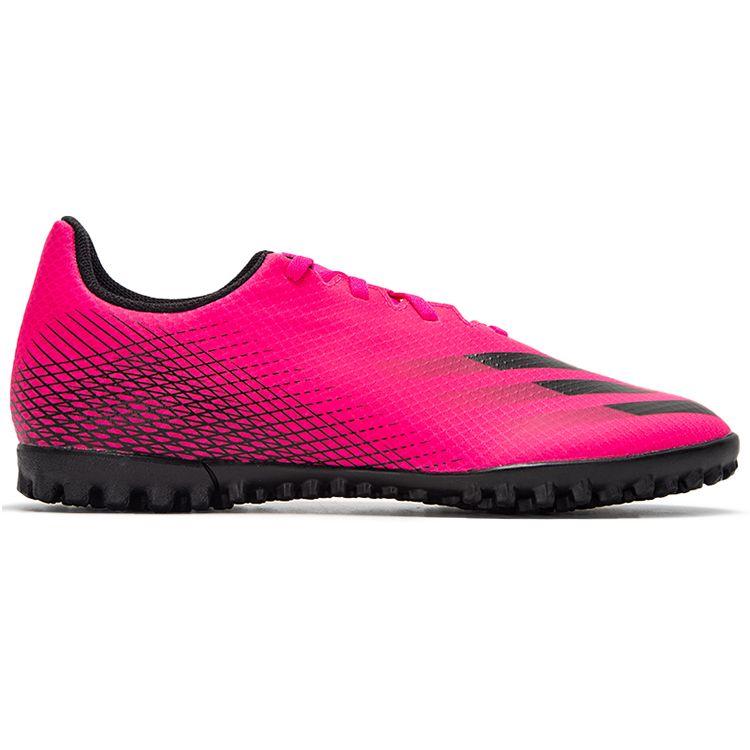 Adidas X Ghosted .4 TF Artificial Grass Low Top TF (Rubber Studs) Shock Absorbing Non-Slip Durable Soccer Shoes Men Soccer Shoes Magenta FW6916
