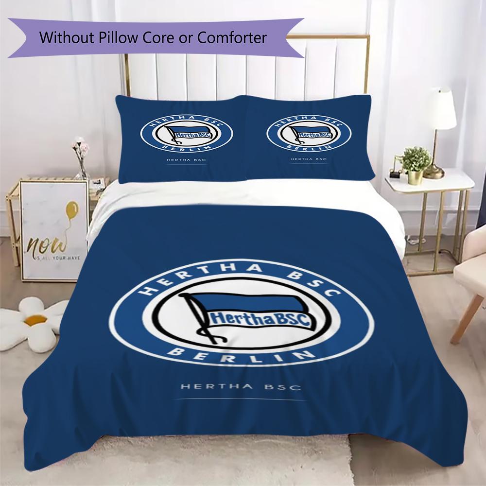 Set Copripiumino Trapuntato con Motivo Hertha BSC Copripiumino Federa Decorazione per la Casa Regalo di Compleanno (1 * copripiumino + 2 * federe senza imbottitura)39