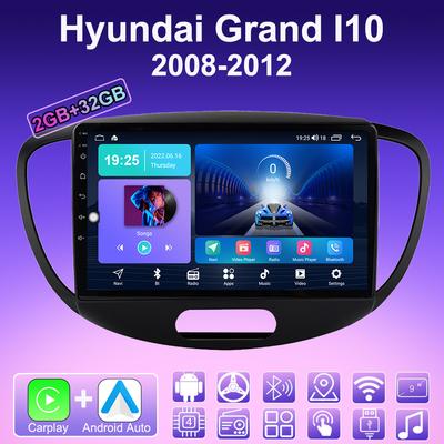 Autoradio 2 DIN Android Carplay Pour Hyundai Grand I10 2008-2012 Lecteur Multimédia Unité Principale Stéréo Navigation GPS BT WIFI 2+32GB