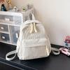 New Versatile Fashion Women Corduroy Backpacks College Women Solid Color School Backpacks Travel Shoulder Bags for Teenagers