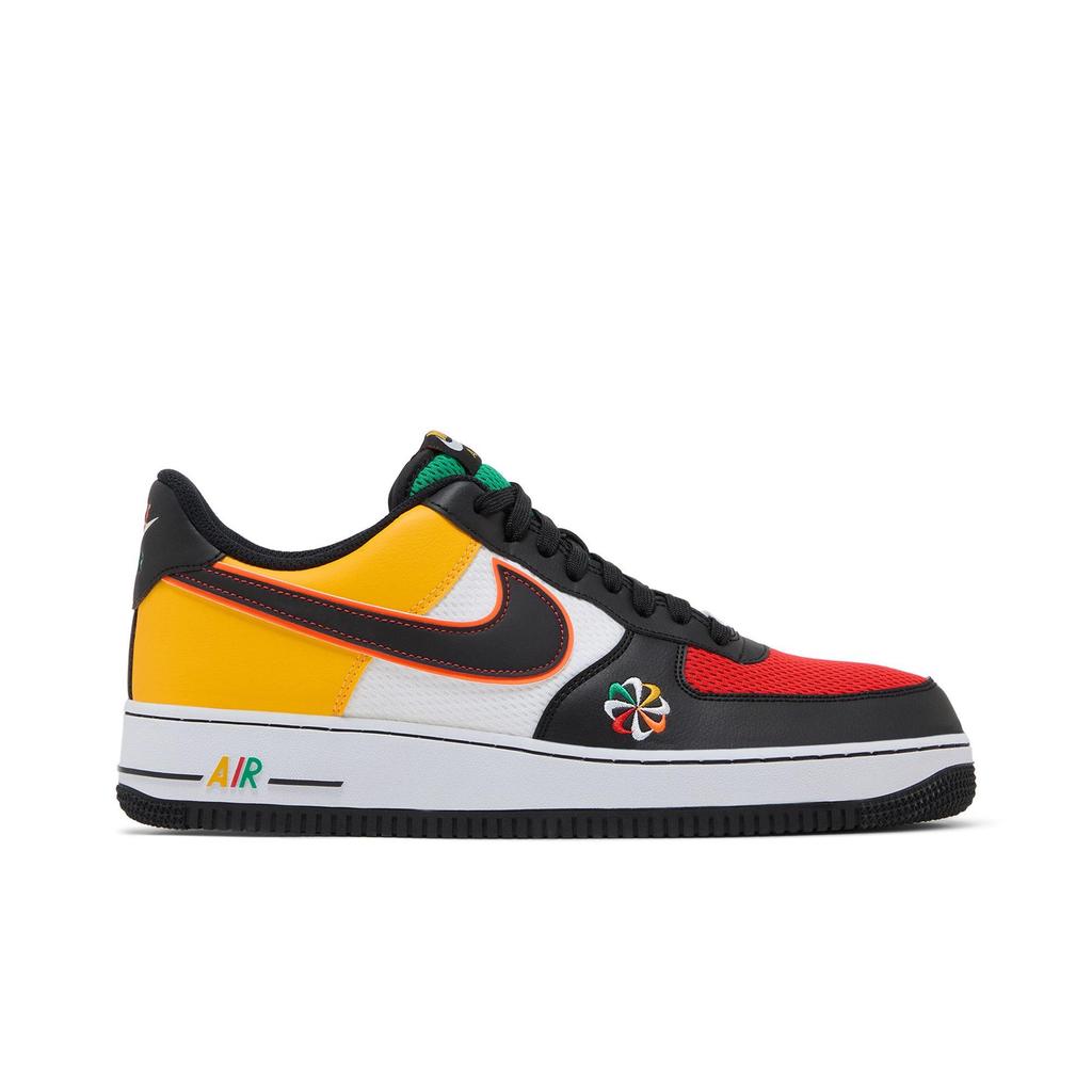 Nike Air Force 1 Low 'Sunburst' (Unisex) White / Black-lucid Green Skateboard Shoes CK9282 100