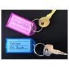 8 PCS Plastic Key Tags With Rings And Tags Lined Blank Paper Key Tags 8 Colors For Women Men Jewelry Accessories