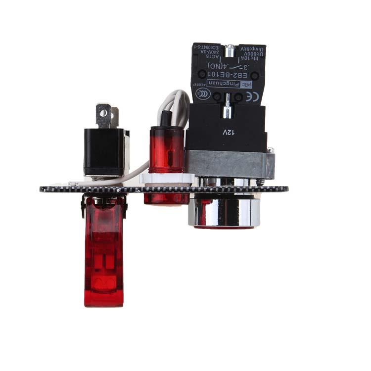 Car 12V Switch Panel Toggle Carbon Look Fit for 12V Power Speediness & Racing Cars