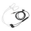 Air Tube Earphone Earbuds Wired Headphones W HandFree Microphone for Samsung 3.5mm Jack(Noir )