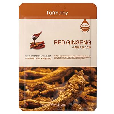 Red Ginseng FDILVJSH Extract Cares for Skin Vitality, 10 Sheets of Mask Pack