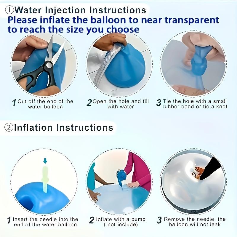 1 aufblasbarer Bubble Ball - Transparenter TPR-Wasserball für Spaß im Freien - Langlebig und einfach aufzublasen - Perfekt für Familienaktivitäten und Partyspiele