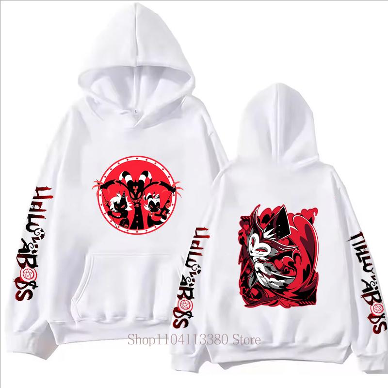 Helluva Boss Graphic Print Hoodies Men Women Casual Harajuku Fashion Autumn Winter Long Sleeve Fleece Pullovers Sweatshirts