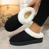 Cross-border Foreign Trade Mao Mao Mouth Snow Boots Women's Winter New Korean Version Thick-soled Short Tube Thickened One Pedal Lazy