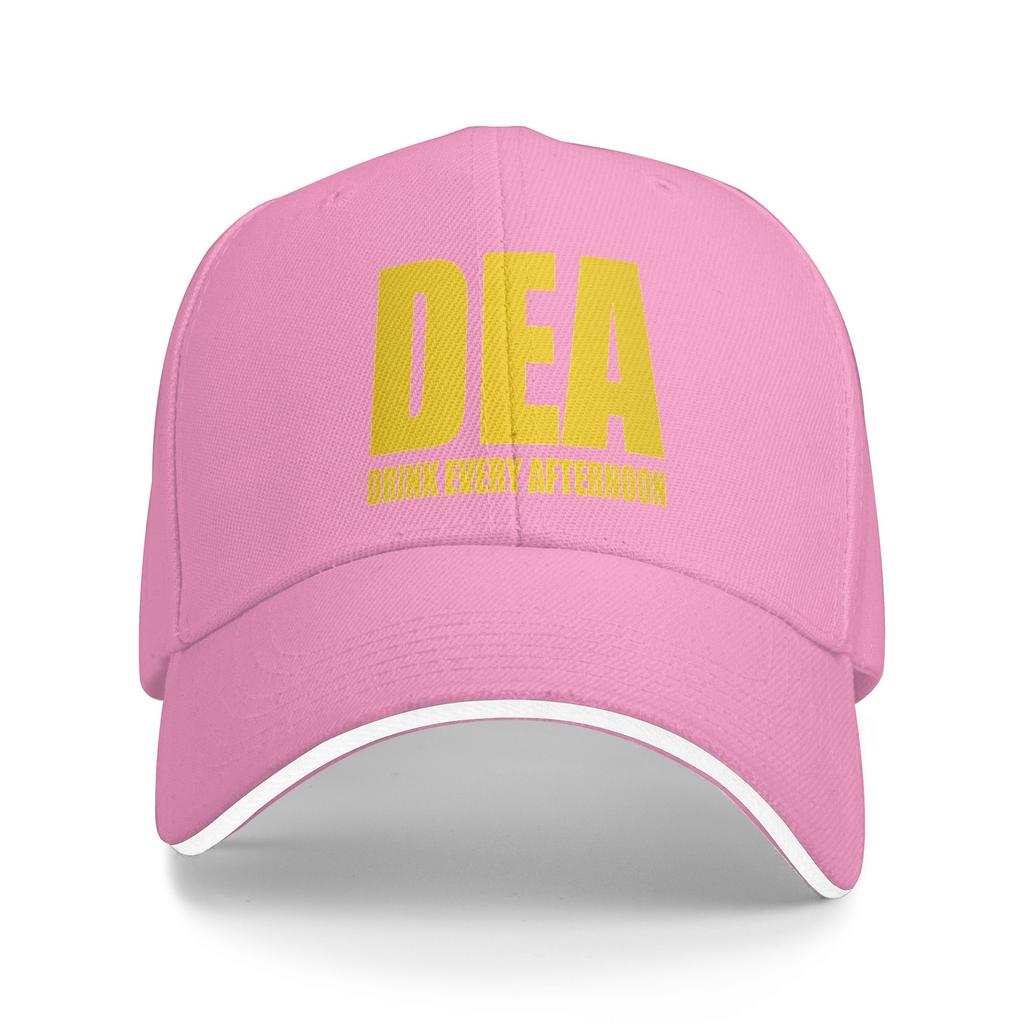 DEA Drink Every Afternoon Baseball Cap  Fitted Retro Hip Hop Hats Summer Couple Women Hiking Fishing Baseball Caps