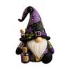 Gnomo Patchwork di Halloween Decorazione da Tavolo per Esposizione Stagionale