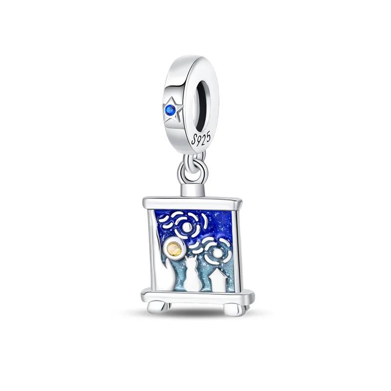 Abstract Geometric Design Copper Line Art Character Charm Suitable For Fit Diy Original Bracelet Fine Jewelry Gift