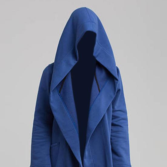 Чоловіче пальто Оверсайз Однотонний кардиган з капюшоном на осінь