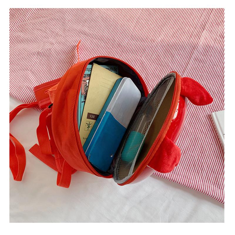 Cute Cartoon Pig Children's Backpack Stylish PVC Eggshell Kindergarten Schoolbags for Boys and Girls Preschool Student Book Bag