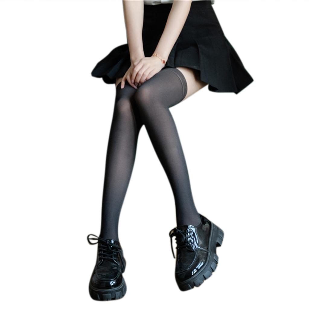 Women Thigh High Socks Over the Knee Socks Long Knee High Socks Casual Nylon High Stockings Long Tube Boot Stockings