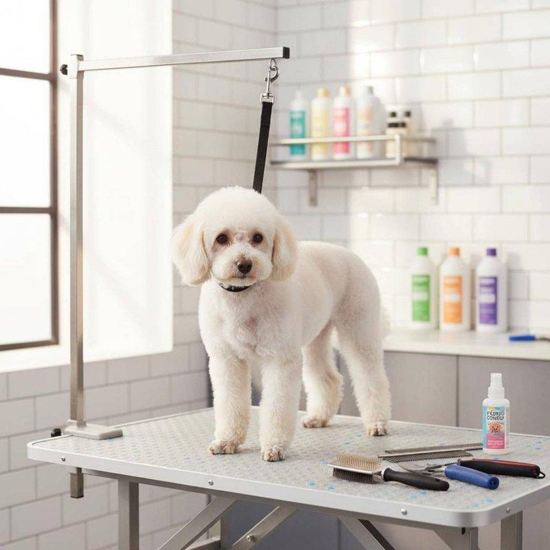 Grooming Table Restraint Anti-Flee Design Pet Grooming Loop No-Sit Haunch Holder Adjustable Rust-Resistant Alloy Buckle