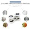 8pcs Shower Room Small Hanging Pulley Sliding Door Rollers Bathroom Glass Door Roller Home Hardware Accessories