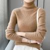 Women's High Neck Cashmere Turtleneck Pullover - 100% Wool Slim Fit Long Sleeve Sweater, Autumn/Winter Base Layer.