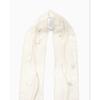 Used Mame Kurogouchi Floral Embroidered Scarf