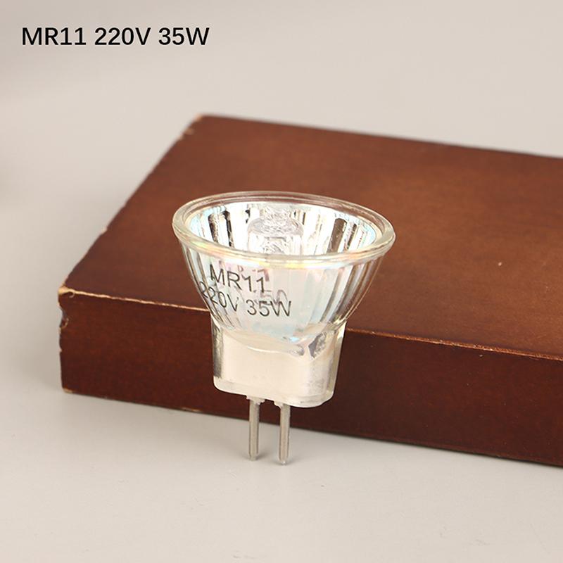

Gu10 Mr11 Mr16 Галогенный рефлекторный светильник с толстым стеклом Галогенный вольфрамовый прожектор Лампа с колбой 120 В 220 В 35 Вт 50 Вт MR11-230V-35W