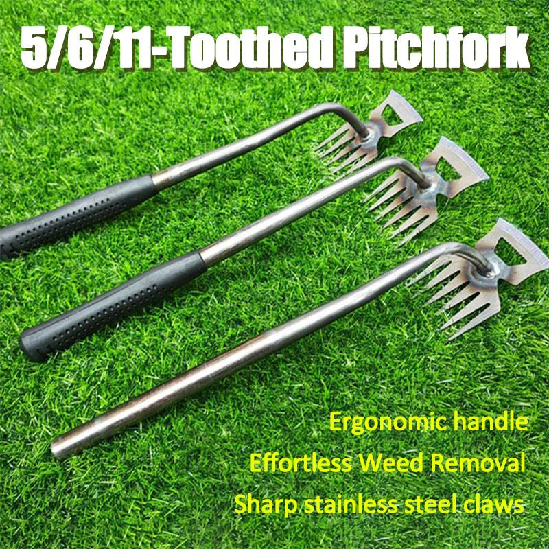 2 In 1 Garden Weeding Tool Manual Weed Grass Rooting Tool Puller Shovel Weeding Removal Hand Gardening Loose Soil Tools