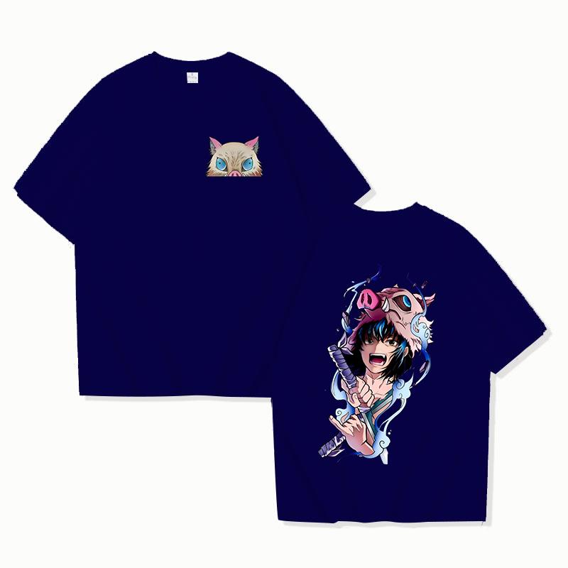 Hot Hashibira Inosuke Print Short Sleeve T Shirts Women Men Casual Shirts Summer Cool Crew Neck T-shirts Anime Shirts