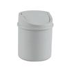 Plastic Countertop Waste Bin with Swing Lid, Tiny Garbage Can, Mini Desktop Trash Can