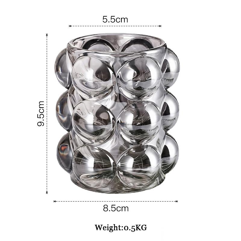 

Bubble Glass Storage Cup Home Dressing Table Decoration Makeup Storage Box Organizer Glass Pen Holder Caja De Cosmeticos