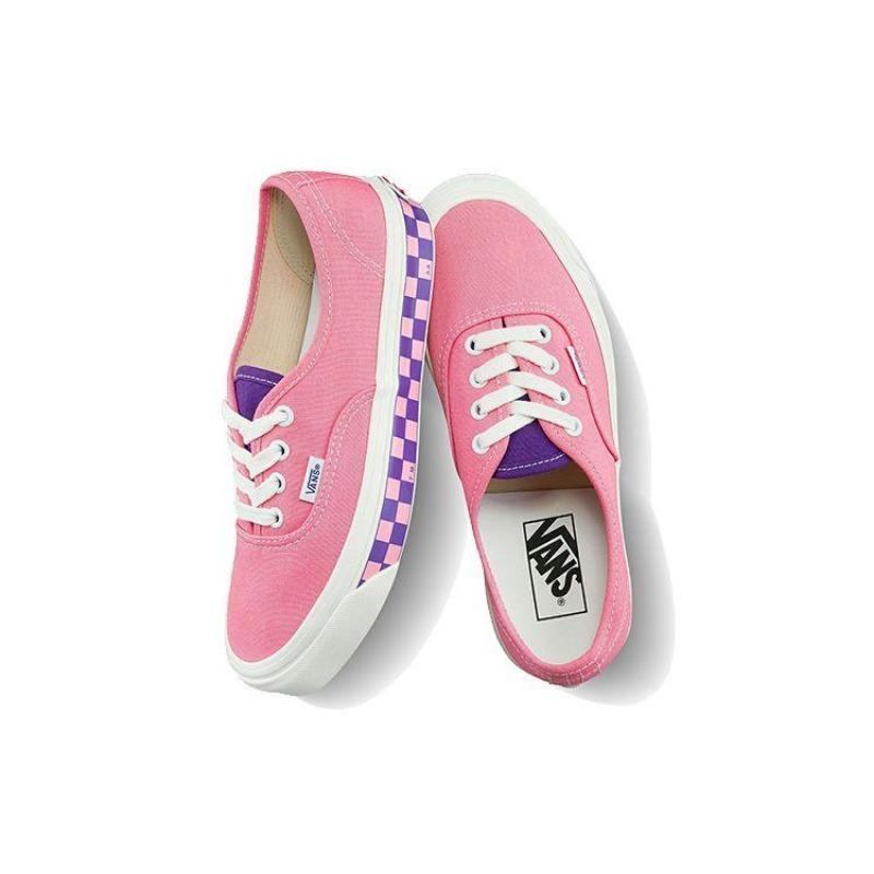 Vans Style 44 unisex checkered trendy versatile casual low-top skate shoes purple pink VN0A54F241K