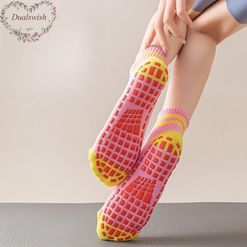 Summer Thin Style Women's Anti Slip Breathable Yoga Socks Indoor Sports Dance Yoga Pilates Socks