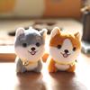 Charming Husky Plush Toy Keychain Fluffy Mini Dog Bag Accessory Soft