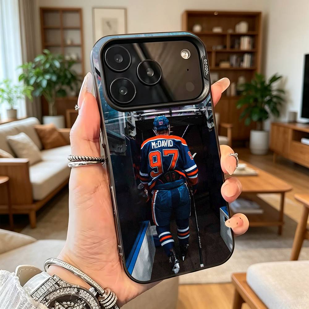 Connor McDavid Hockey Player  Phone Case For iPhone 17,16,15,14,13,12,11 Plus,Pro Max,XS,Colorful Silver Phone case Funda Cover