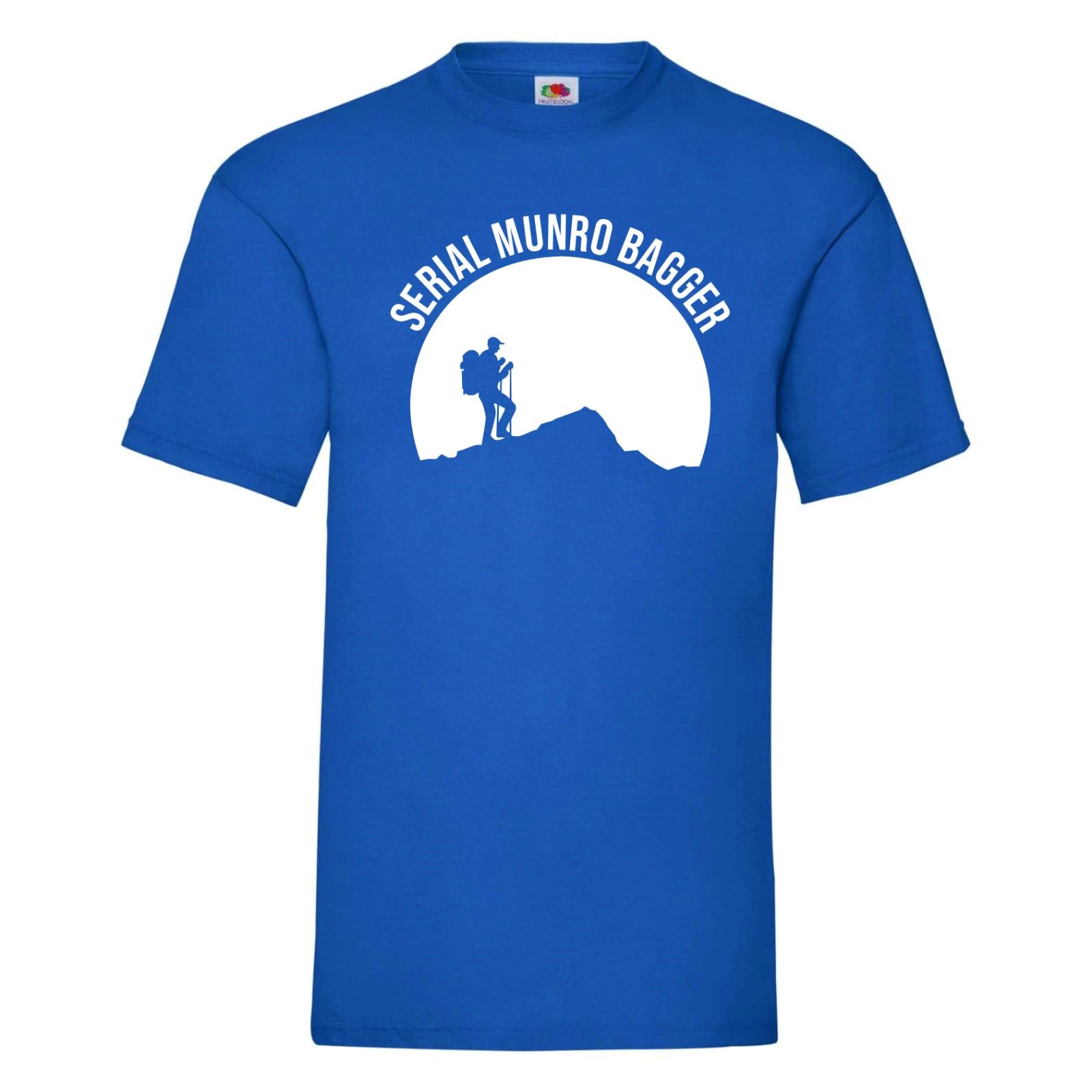 Serial Munro Bagger T-Shirt, Funny Scottish Hillwalking TShirt, Munro Bagging 2XL