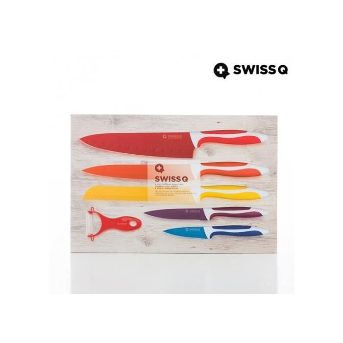 SWISSQ Ceramic Kitchen Knives Gift Set