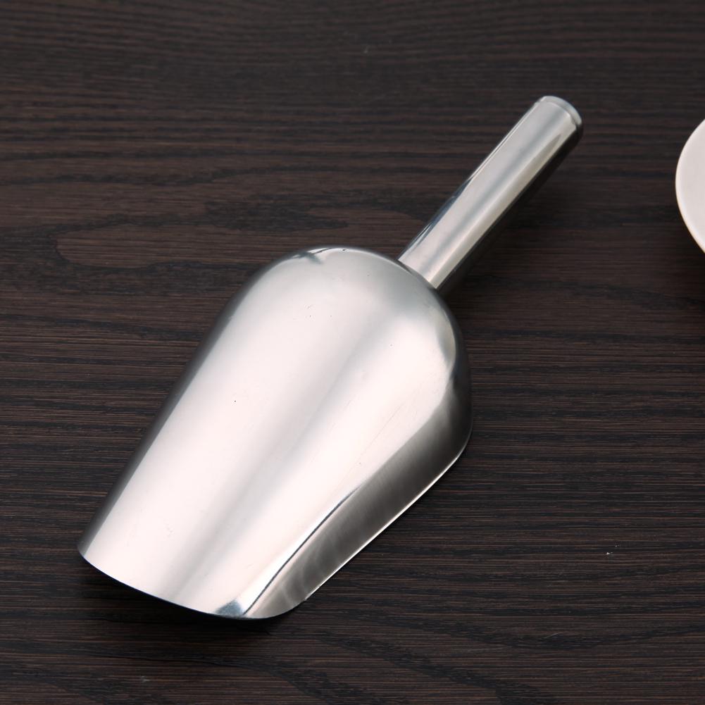 Pet Feeding Shovel Cat Food Scoop Large Capacity Thickening Dog Food Scoop Spoon Stainless Steel Shovel Pet Feeder