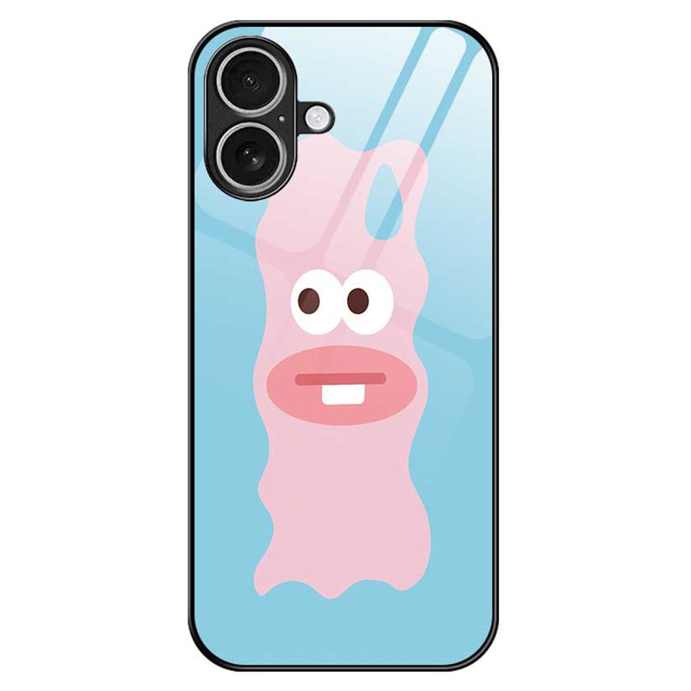 For iPhone 17 Case TPU PC Tempered Glass Pattern Printing Anti Drop Phone Back Cover