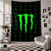 Wall TapestryMonster Energy Art Hanging Cloth Decorative Background Cover for Room Decoration