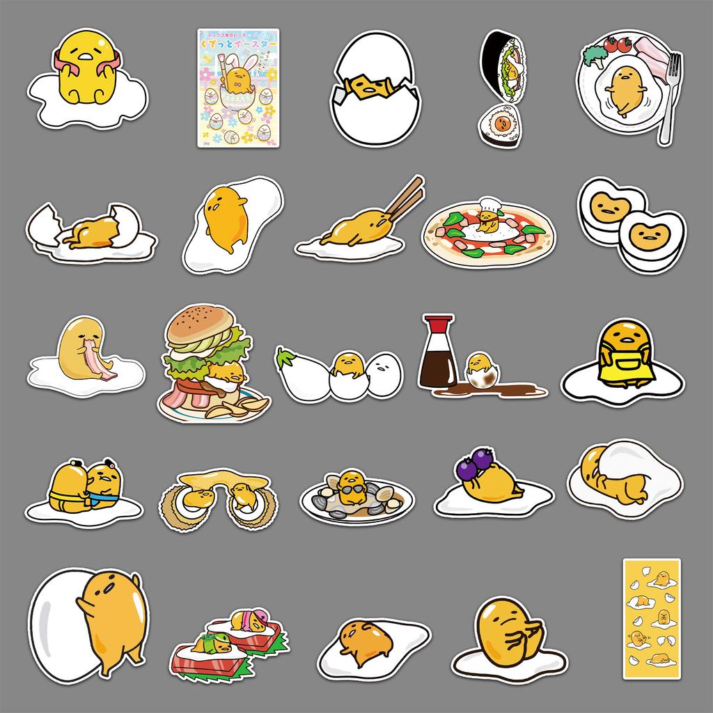 50 Lazy Balls Doodle Cartoon Animation DIY Suitcase Handbook Mobile Phone Case Glue Sticker