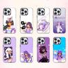 A-Aphmau Meow Anime Cats Phone Case For iPhone17,16,15,14,13,12,11 Plus,Pro Max Colored Silver Plated Inside Cover